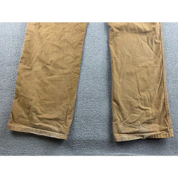 Dickies Relaxed Fit Sanded Duck Carpenter Pant Men 36x34 Brown Workwear Utility - Picture 13 of 14